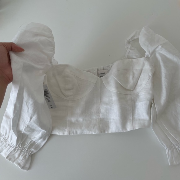 NWT Aritzia Linen Blouse - Picture 3 of 3